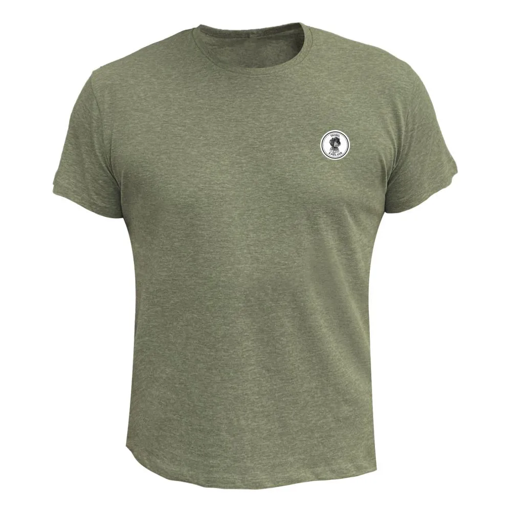 Tee shirt Homme – Ecusson Teckel à poil dur